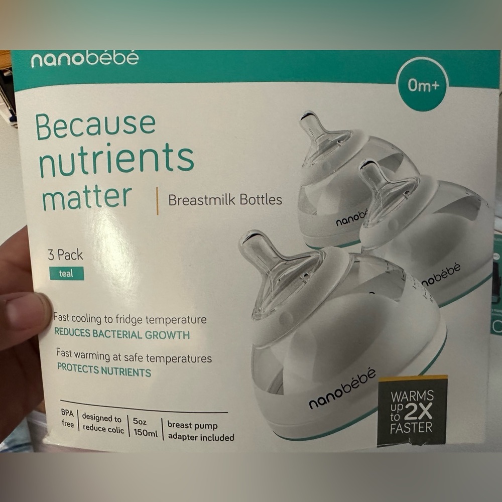 Nanobébé Bottles, (3 pack)
